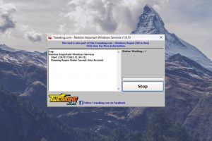 Restore Important Windows Services